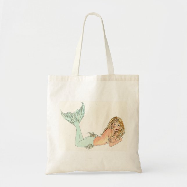 Bolso De Tela Tote del presupuesto de Merrick de la sirena (Frente)