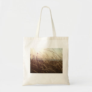 Bolso De Tela Tote del presupuesto del campo de hierba