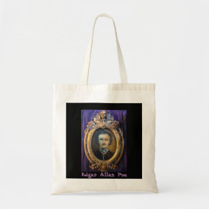 Bolso De Tela Tote del presupuesto del retrato de Edgar Allan