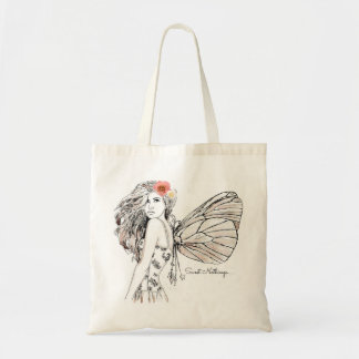 Bolso De Tela Tote del presupuesto - hada de la sombra con la