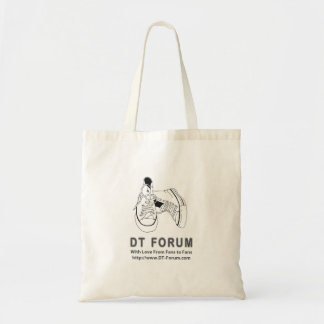 Bolso De Tela Tote del presupuesto - logotipo del foro de