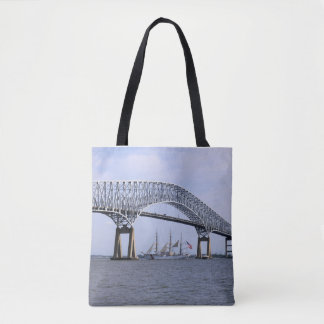 Bolso De Tela Tote del puente clave Francis Scott