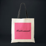 Bolso De Tela Tote del regalo de la dama de honor<br><div class="desc">Esto es un tote dulce del regalo de la dama de honor.  ¡Grande para los regalos para las señoras en el fiesta nupcial!</div>