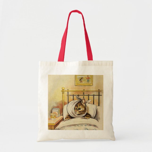 Bolso De Tela Tote del regalo del dueño del gato de Louis Wain (Frente)