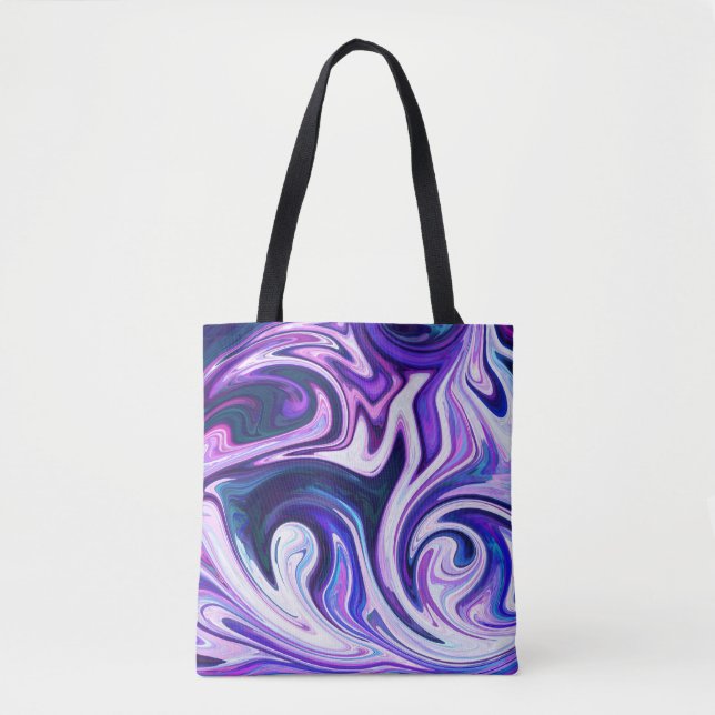 Bolso De Tela Tote del remolino del caramelo (Anverso)