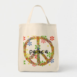 Bolso De Tela Tote del símbolo de paz