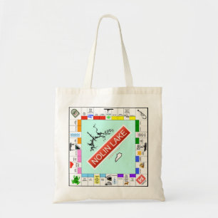 Bolso De Tela Tote del tablero de juego Nolin Lake