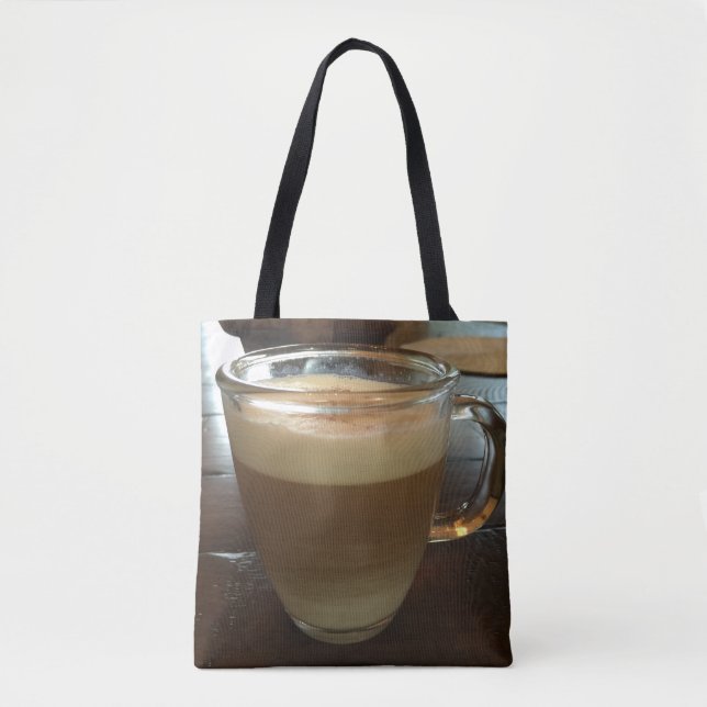 Bolso De Tela tote del tiempo del café (Anverso)