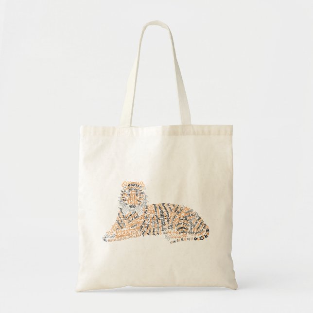 Bolso De Tela Tote del tigre del mundo (Frente)