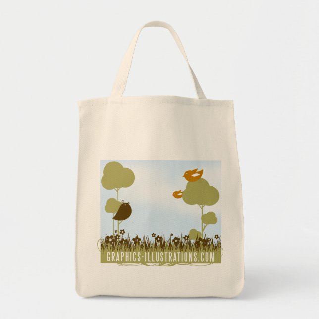 Bolso De Tela Tote del ultramarinos de (Frente)
