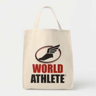 Bolso De Tela Tote del ultramarinos de Athlete® del mundo
