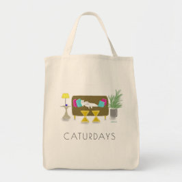 Bolso De Tela Tote del ultramarinos de "CATURDAYS"