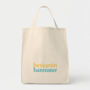 Bolso De Tela tote del ultramarinos de la barandilla de benjamin