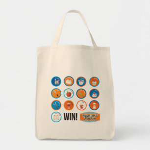 Bolso De Tela Tote del ultramarinos de la cocina de la