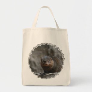 Bolso De Tela Tote del ultramarinos de la mangosta