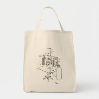 Bolso De Tela Tote del ultramarinos de la máquina de la