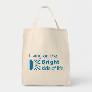 Bolso De Tela Tote del ultramarinos de la parte positiva