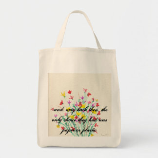 Bolso De Tela … Tote del ultramarinos de la parte posterior de