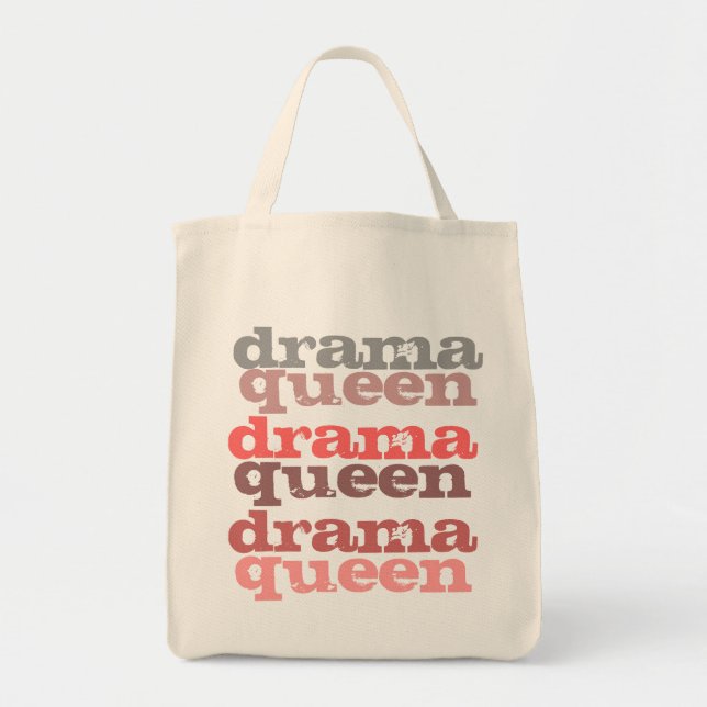Bolso De Tela tote del ultramarinos de la reina del drama (Frente)