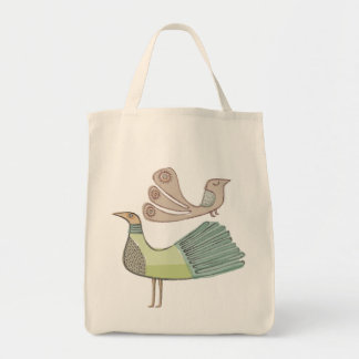 Bolso De Tela tote del ultramarinos de los quirkybirds