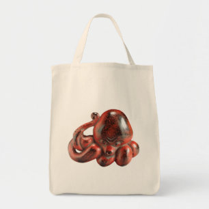 Bolso De Tela Tote del ultramarinos de Netsuke del pulpo