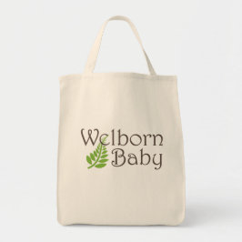 Bolso De Tela Tote del ultramarinos del bebé de Welborn