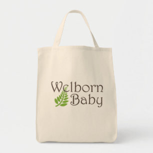 Bolso De Tela Tote del ultramarinos del bebé de Welborn