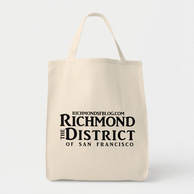 Bolso De Tela Tote del ultramarinos del blog de Richmond (Frente)