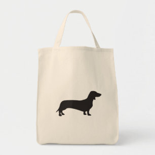 Bolso De Tela Tote del ultramarinos del Dachshund
