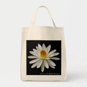 Bolso De Tela Tote del ultramarinos del lirio de agua blanca