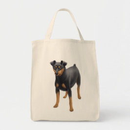 Bolso De Tela Tote del ultramarinos del Pinscher miniatura
