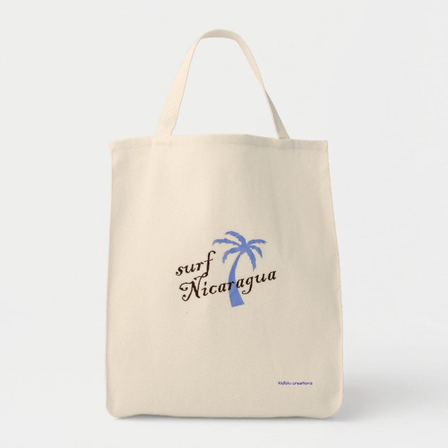 Bolso De Tela Tote del ultramarinos - resaca Nicaragua (Frente)