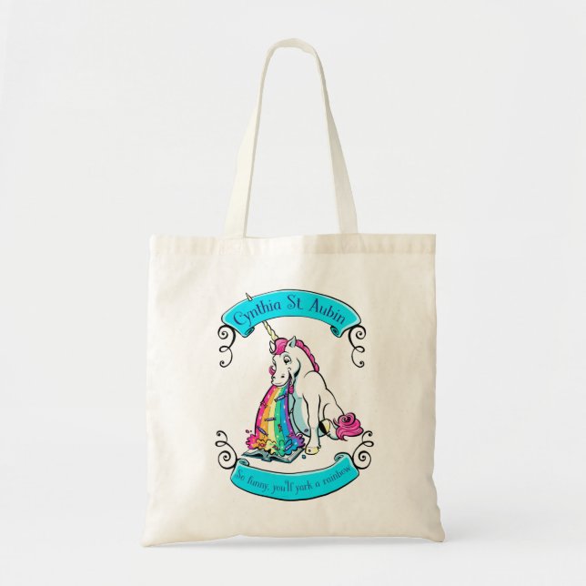 Bolso De Tela ¡Tote del unicornio del Arco iris-Yarking de (Frente)