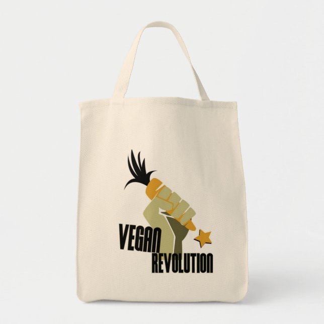 Bolso De Tela Tote del vegano (Frente)