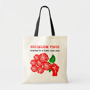 Bolso De Tela Tote del virus del socialismo