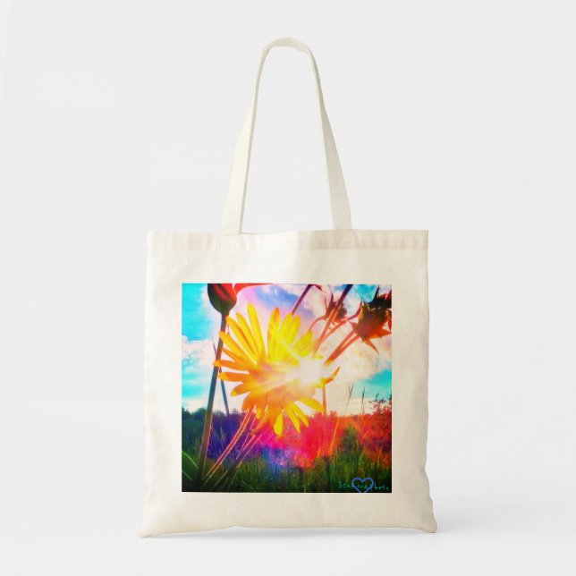 BOLSO DE TELA TOTE DEL WILDFLOWER (Frente)