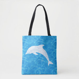 Bolso De Tela Tote delfín bebé agua