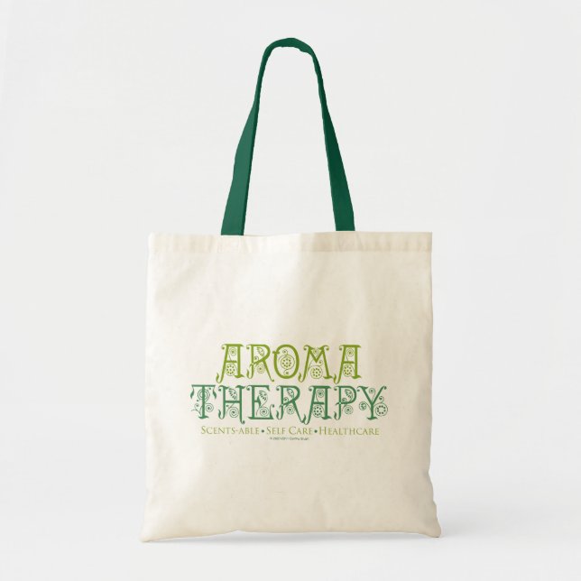 Bolso De Tela Tote delgado del AromaTherapy (Frente)