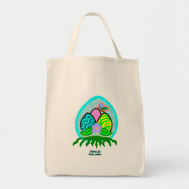 Bolso De Tela Tote Delight Eggs Grocery