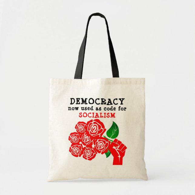 Bolso De Tela Tote democrático (Frente)