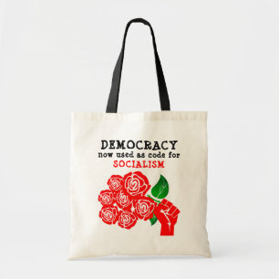 Bolso De Tela Tote democrático