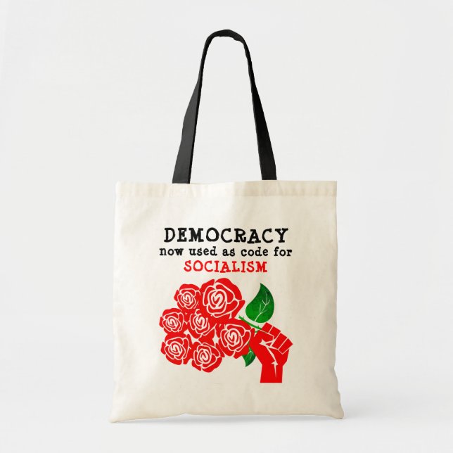 Bolso De Tela Tote democrático (Frente)