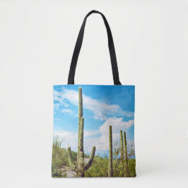 Bolso De Tela Tote Desert Cactus