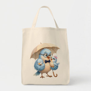 Bolso De Tela Tote Diario Papá Pájaro Regalo para Amantes de Ave