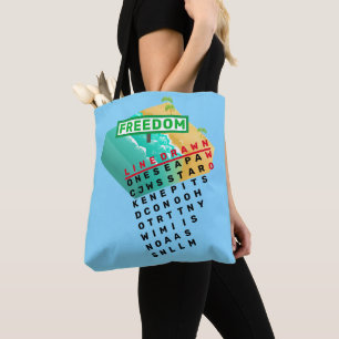Bolso De Tela Tote dibujado en línea