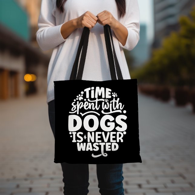 Bolso De Tela Tote divertido de Perro con Amante, Tote Inspirado (Subido por el creador)