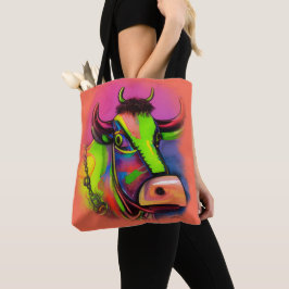 Bolso De Tela Tote divertido y colorido de Art Cow