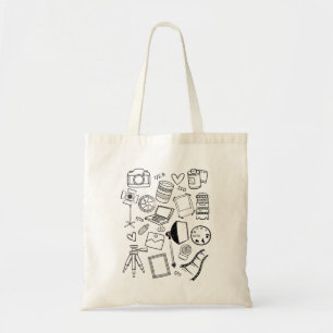 Bolso De Tela Tote Doodles de Fotografía