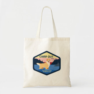 Bolso De Tela Tote Dorado Camp Out 2025