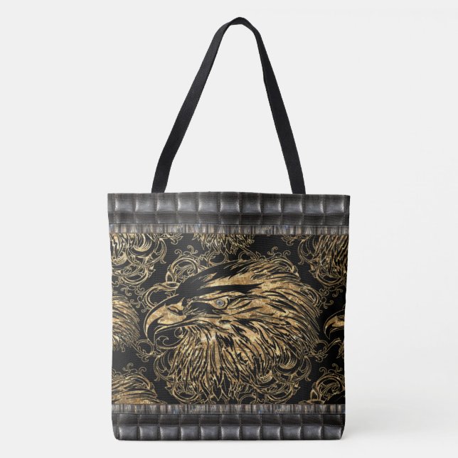 Bolso De Tela Tote Eagle Head (Anverso)